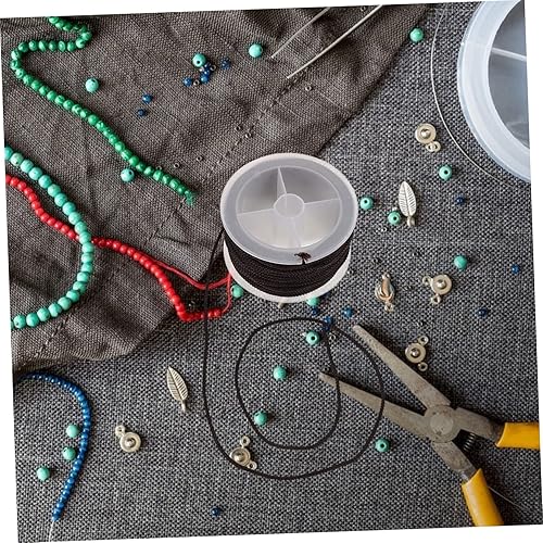 Miniatura 9 de COHEALI 1 rollo de pulsera de cuerda trenzada para persianas, cuerda trenzada para hacer joyas, cuerda de cadena de mano, cuentas de joyería de mano