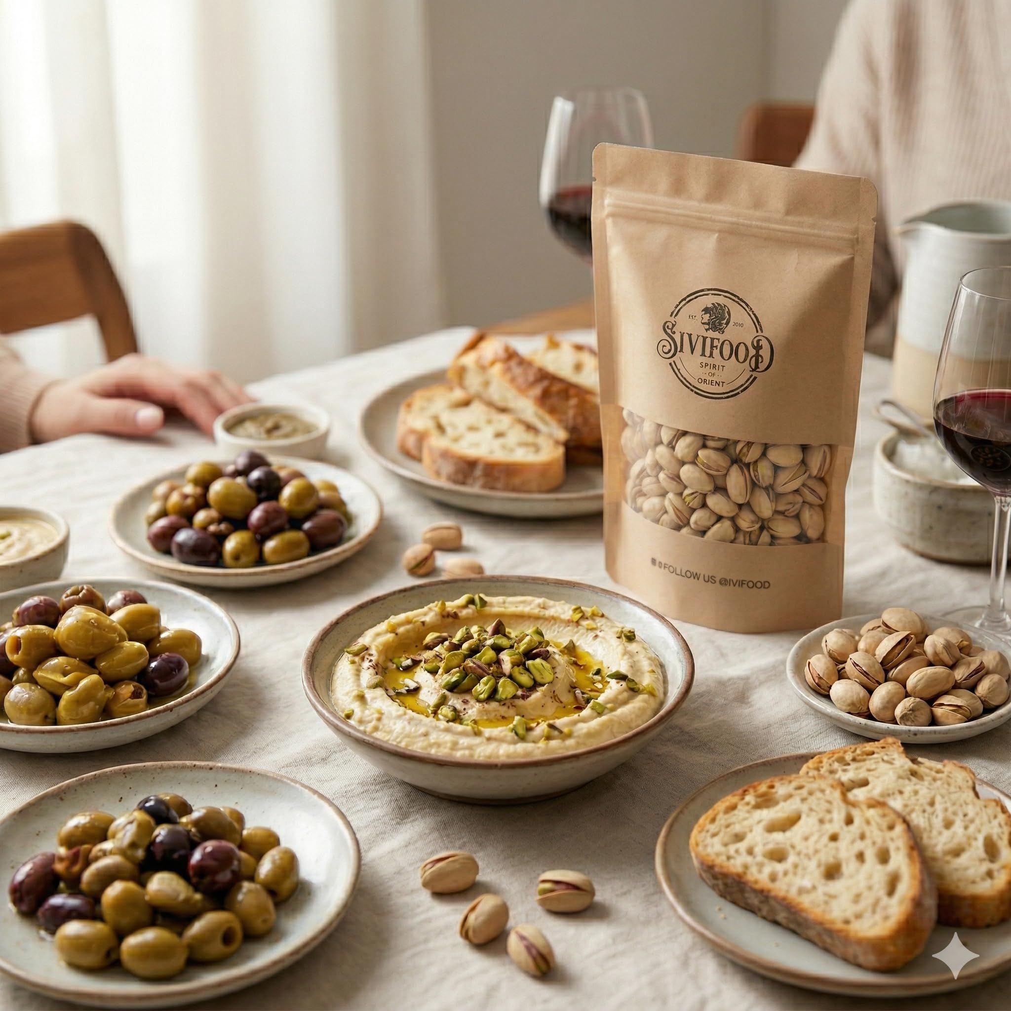 SIVIFOOD® Pistazien mit Schale [1kg] – Naturbelassene Pistazien ungesalzen & ungeröstet – Leckere Pistazienkerne in Premium Qualität – Naturbelassen & ohne Zusätze – Knackige Nüsse zum Snacken