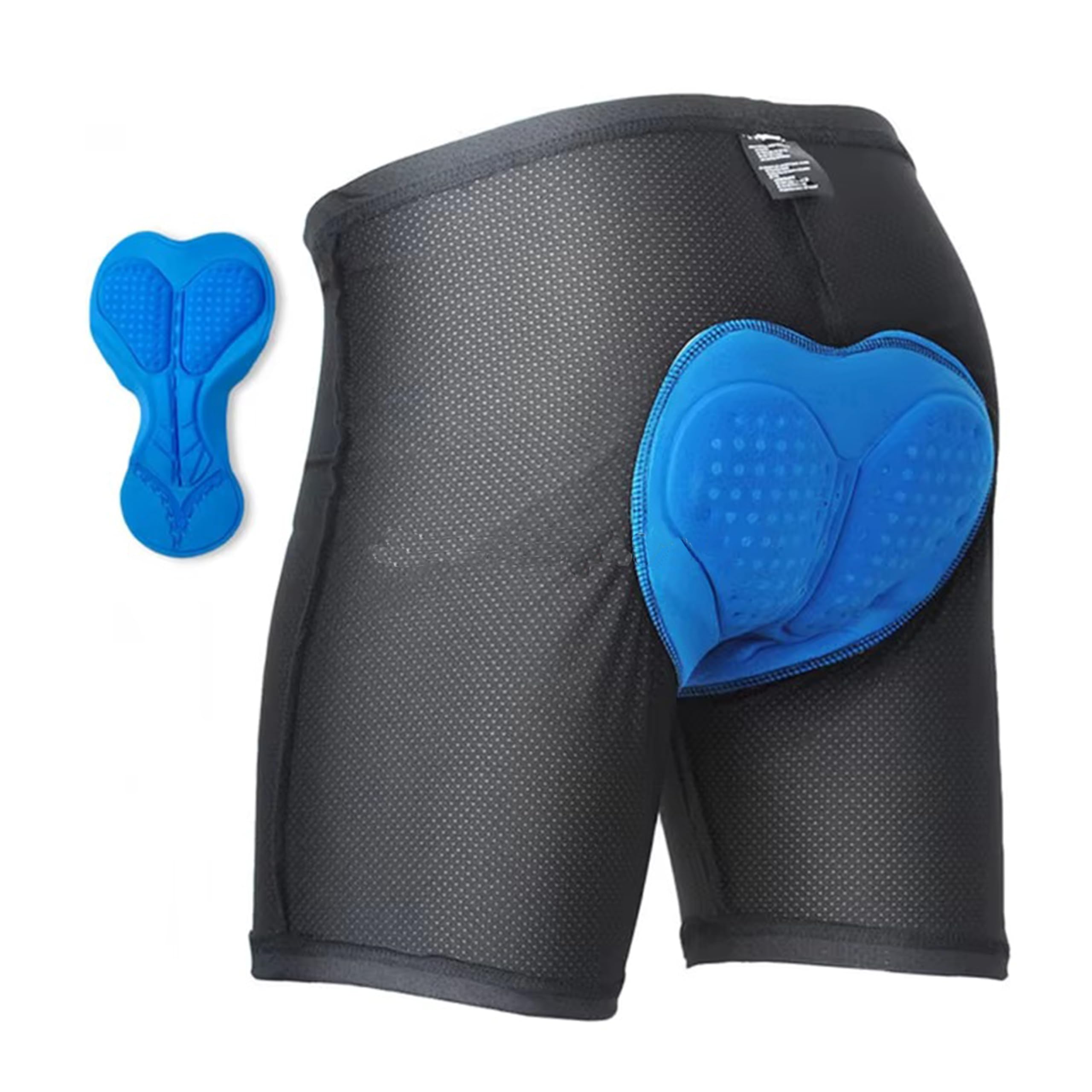 NIKAVI Bicycle Shorts -Padded Bike Underwear Shorts - Breathable,Lightweight,Men & Women (M) Black-image-11