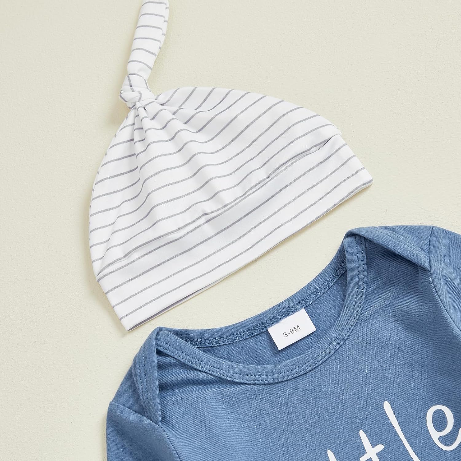 Little Brother Newborn Outfit T-Shirt Romper Top and Pants Sets Baby Coming Home Hospital Clothes Summer Clothing - Image 4