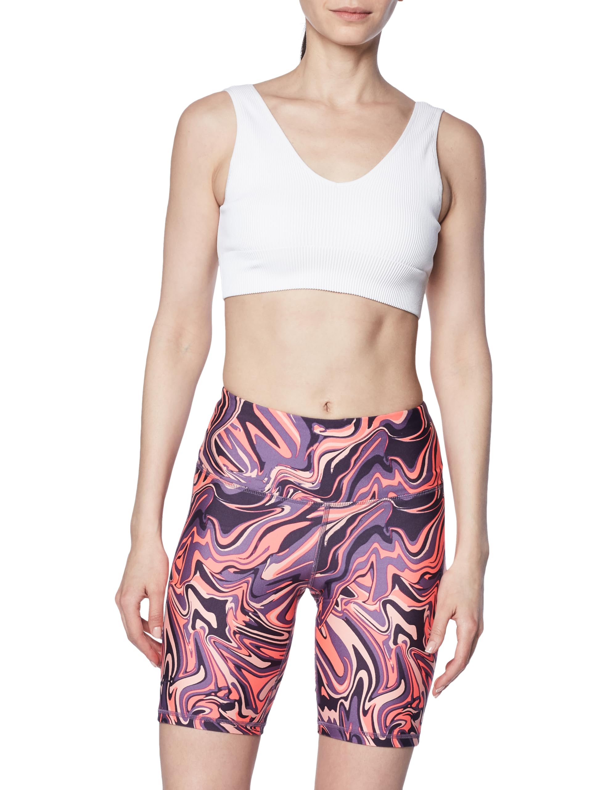 Under Armour Womens HeatGear Bike Shorts Posh Pink M