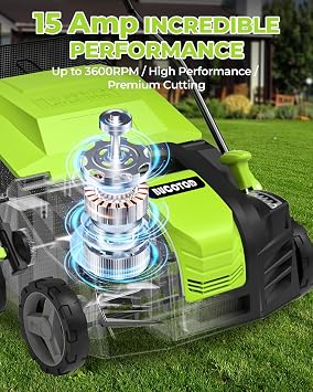2-in-1 Dethatcher & Scarifier, 16, 15A Electric Lawn Care