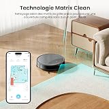 Lefant M350 Robot Aspirateur Laveur avec Station, 3 en 1, 6000Pa, Vidange Automatique, Zones Virtuelles, Navigation Laser avec Cartographie, Idéal pour Les Sols,Tapis Poils d'animaux, WiFi/Alexa/App - 2