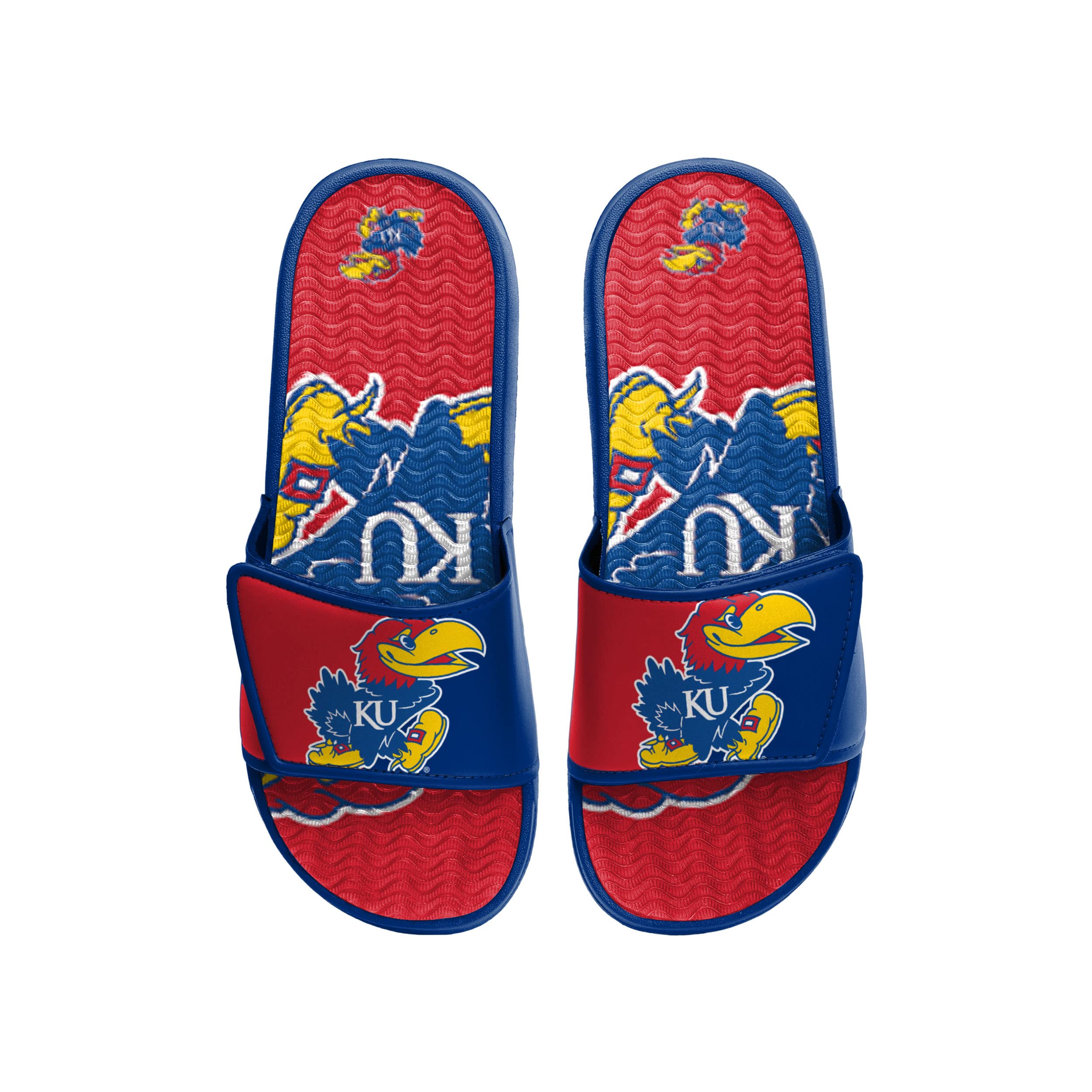 FOCO NCAA Mens Colorblock Big Logo Gel Slides - M