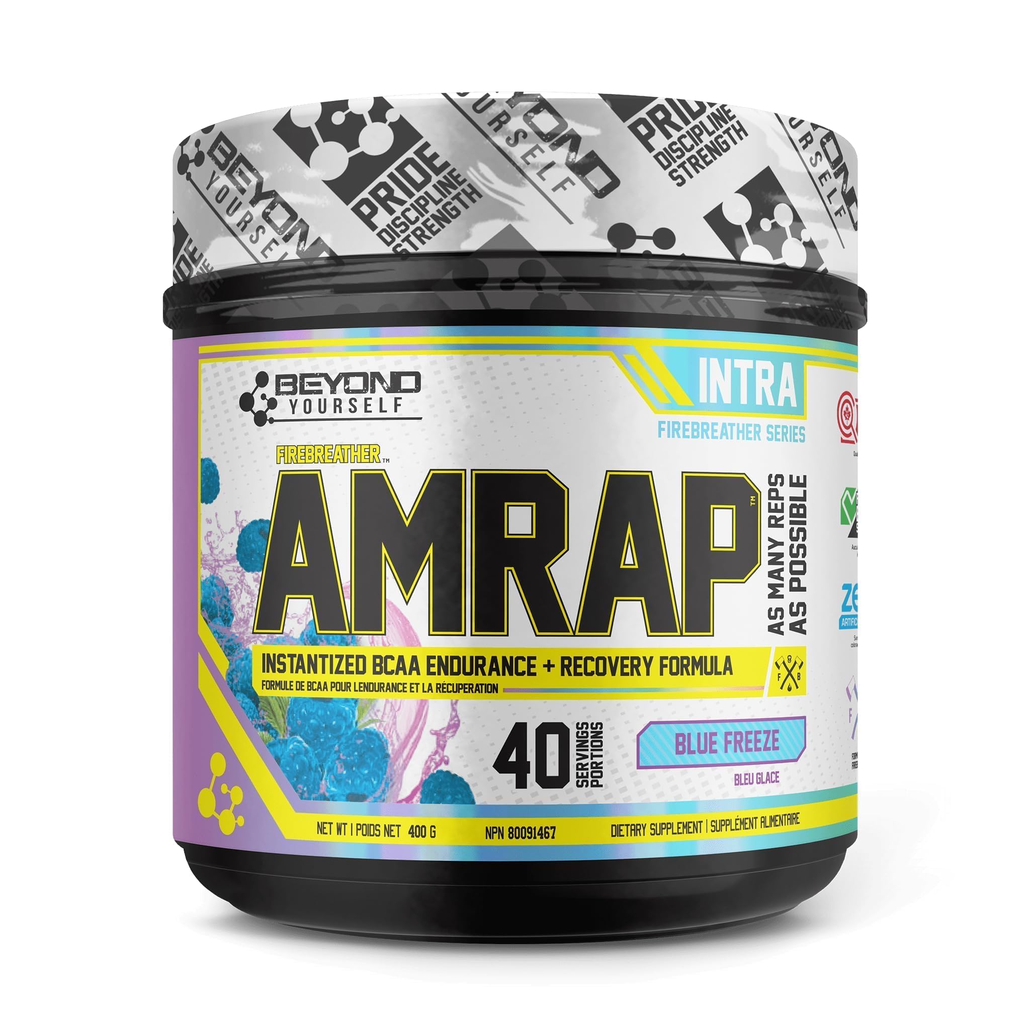 beyond yourself l carnitine - AMRAP BCAA Endurance & Recovery Formula | 40 Servings | 7.2g BCAAs in Optimal 4:1:1 Ratio with Added L-Carnitine and Magnesium lyophilised peptide