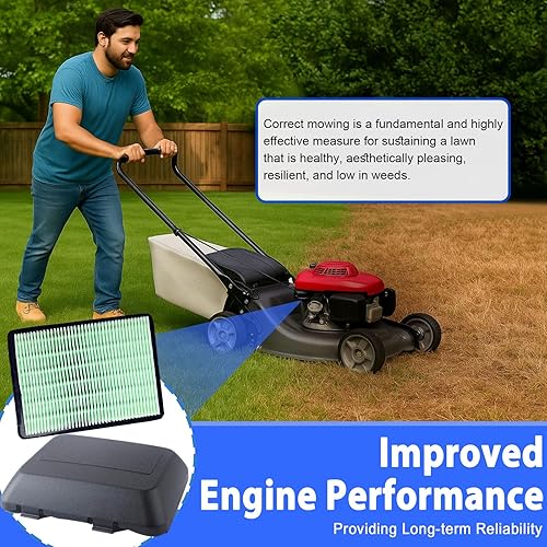 Miniatura 3 de Filtro de aire GCV160 17211-Zl8-023 con cubierta para motor GCV190 GC160 GC190 en el elemento limpiador de cortacésped HRR2169VKA Piezas de
