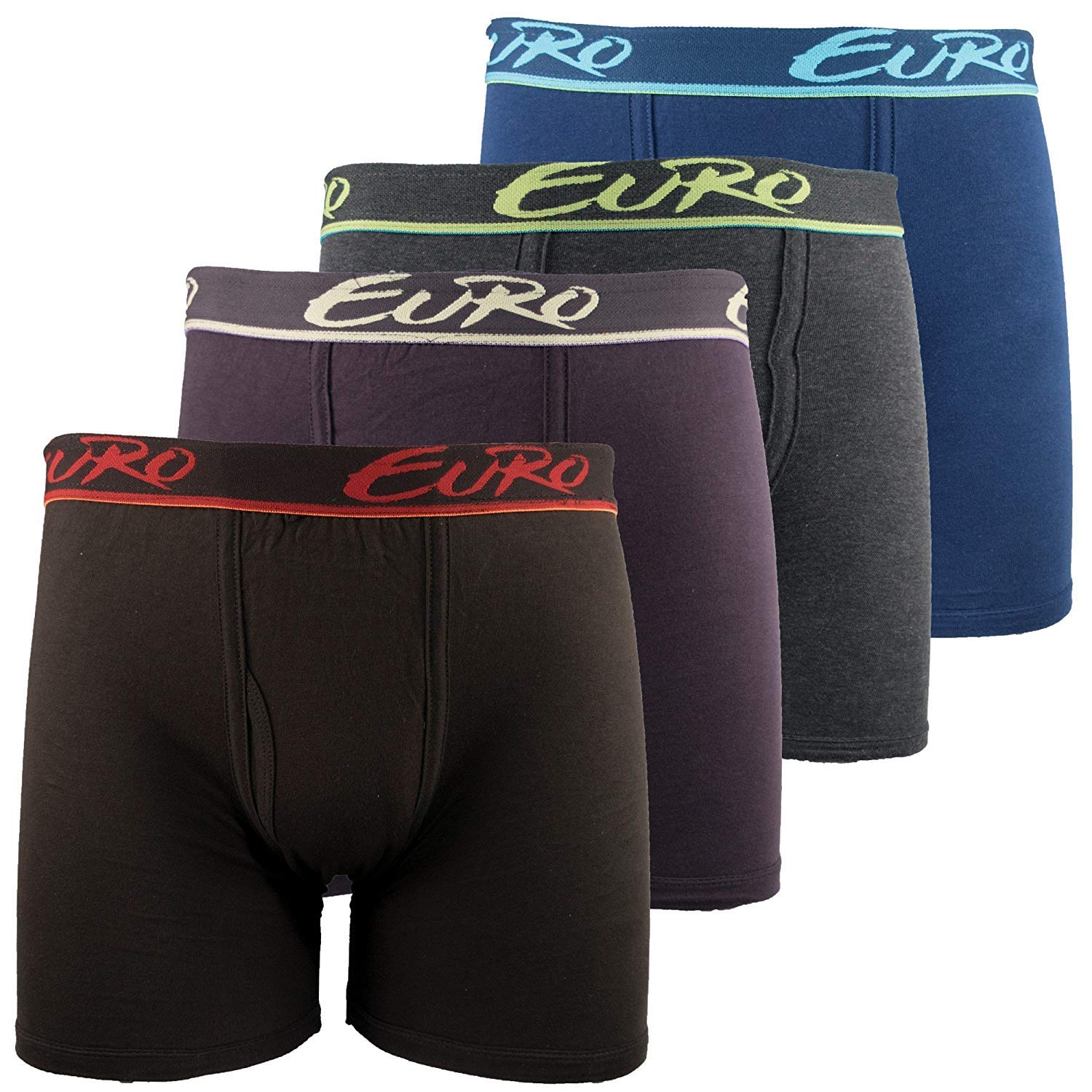 euro Men's Cotton Trunk (Pack of 4)(MICRA_Long Multi-Coloured)(Size:Medium)-picture-11