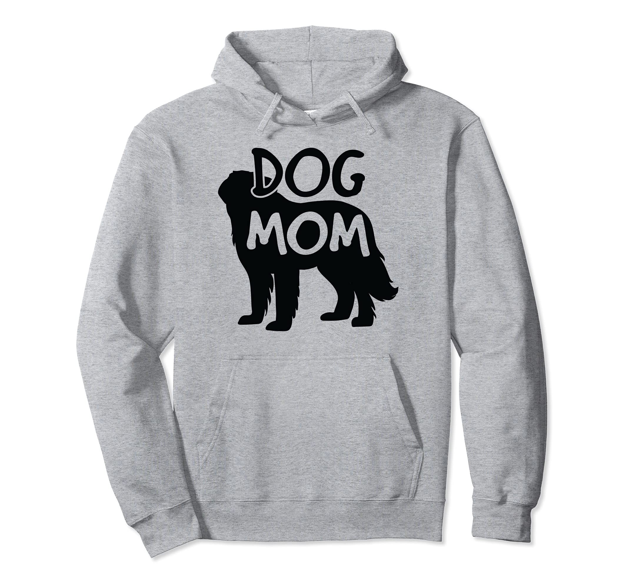 Best Dog Mom Woman Doggy Bark Bone Mothers Day Girl Female Pullover Hoodie, Grey