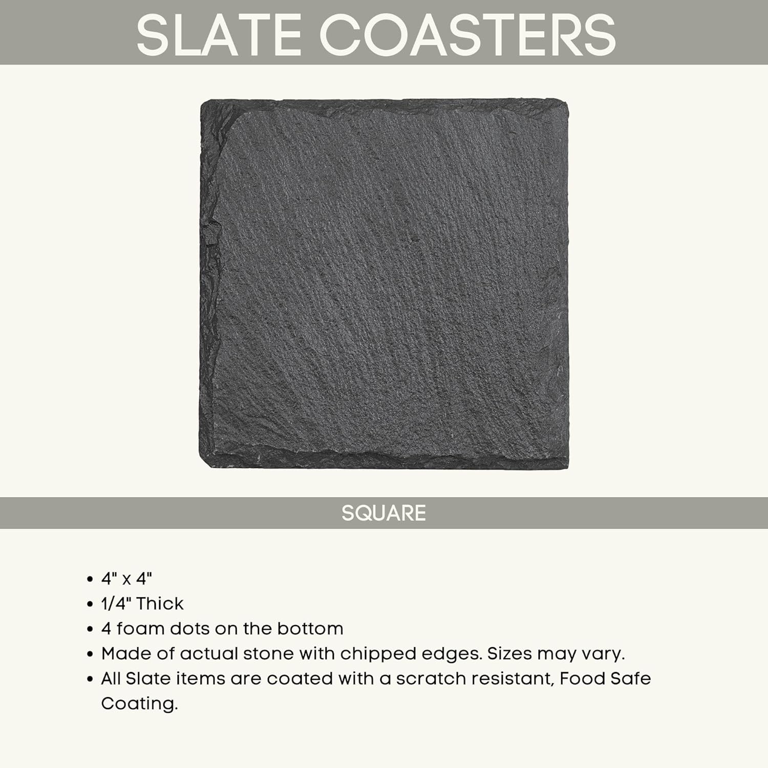 Michigan Coasters Set of 4, Coasters for Drinks, Michigan Gifts, Slate Coaster Set (Design 12) - Image 2