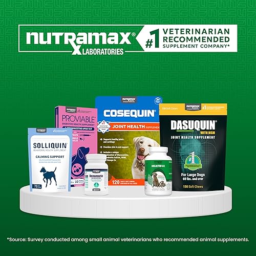 Miniatura 8 de Nutramax Laboratories Denamarin Suplemento de salud hepática para perros medianos - Con S-adenosilmetionina (SAMe) y silibina, 30 tabletas