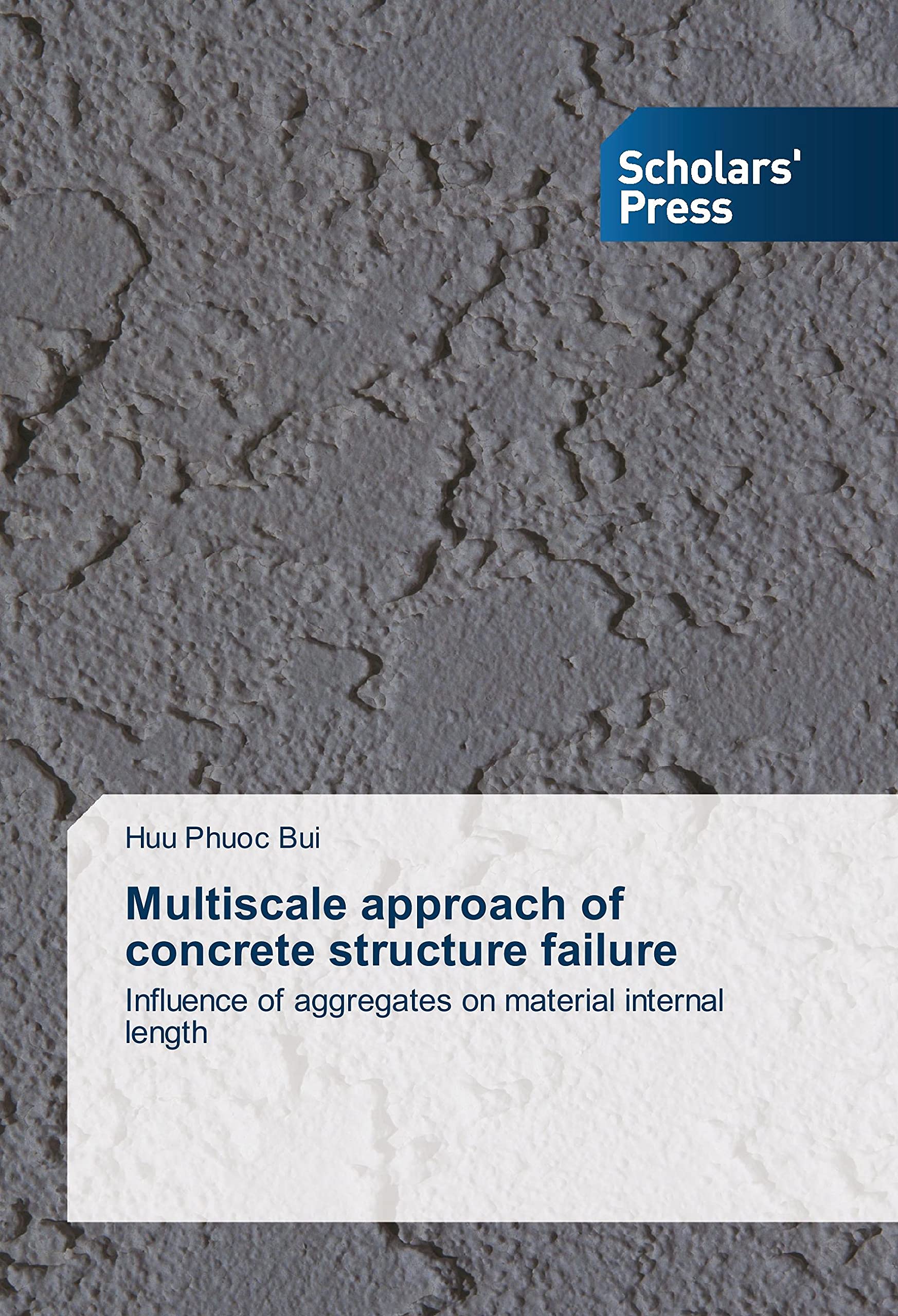 Multiscale approach of concrete structure failure: Influence of aggregates on material internal length