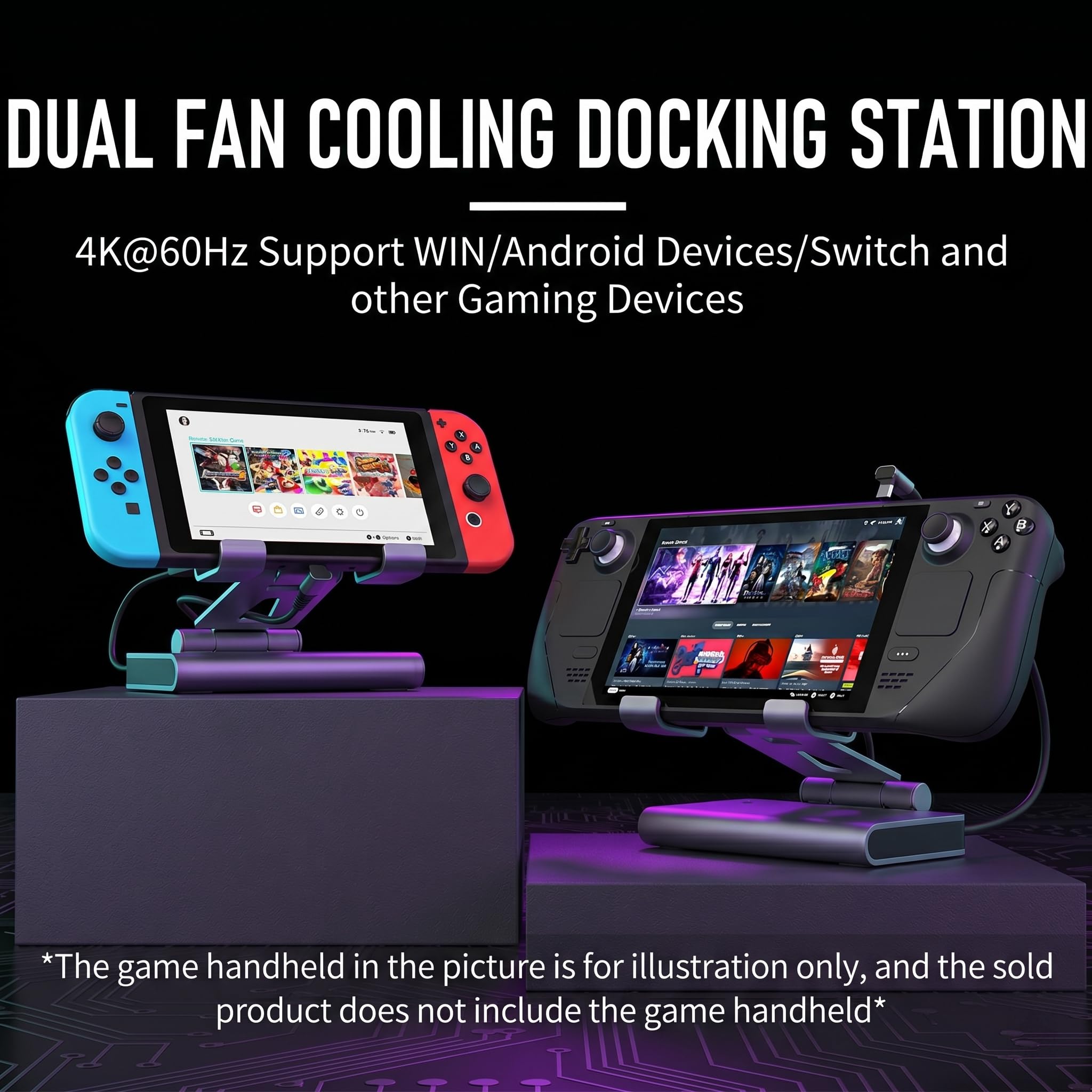 その他 ayn 4K60Hz multi-function gaming DOCK Amazon.com: 6-in-1 Gaming Docking Station, Built-in Cooling Fan