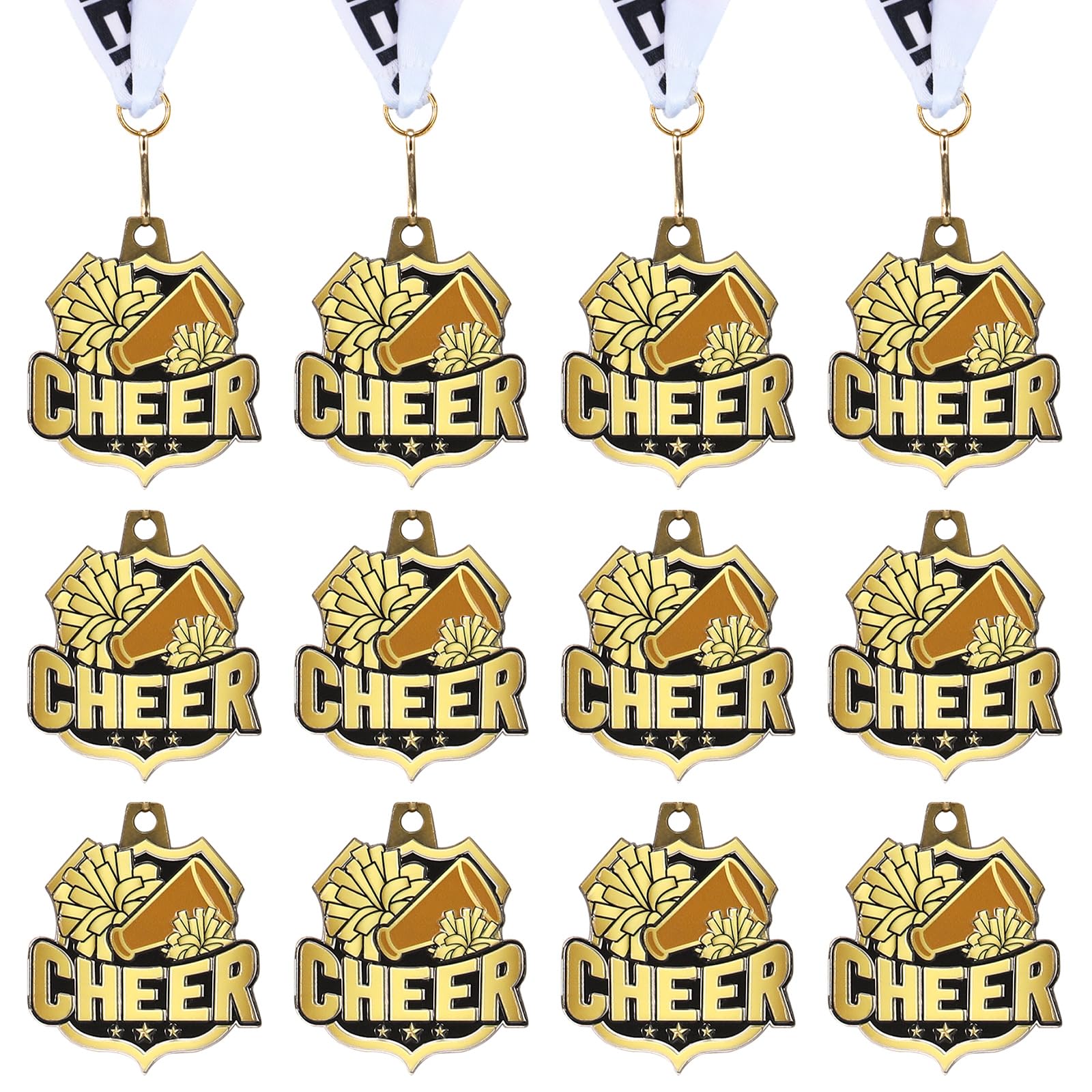 Ecation Sports Awards Medals with Neck Ribbons, 2''