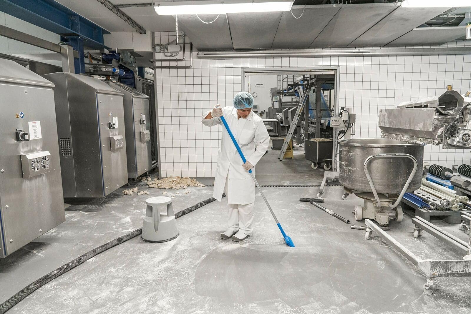Vikan aluminium bleu manche 150 cm
