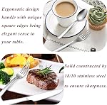 Herogo 18/10 Stainless Steel Cutlery Set, 60-Piece Fancy Flatware Silverware Set for 12, Modern Eating Utensils Tableware Set for Home Restaurant Wedding, Mirror Polished, Dishwasher Safe