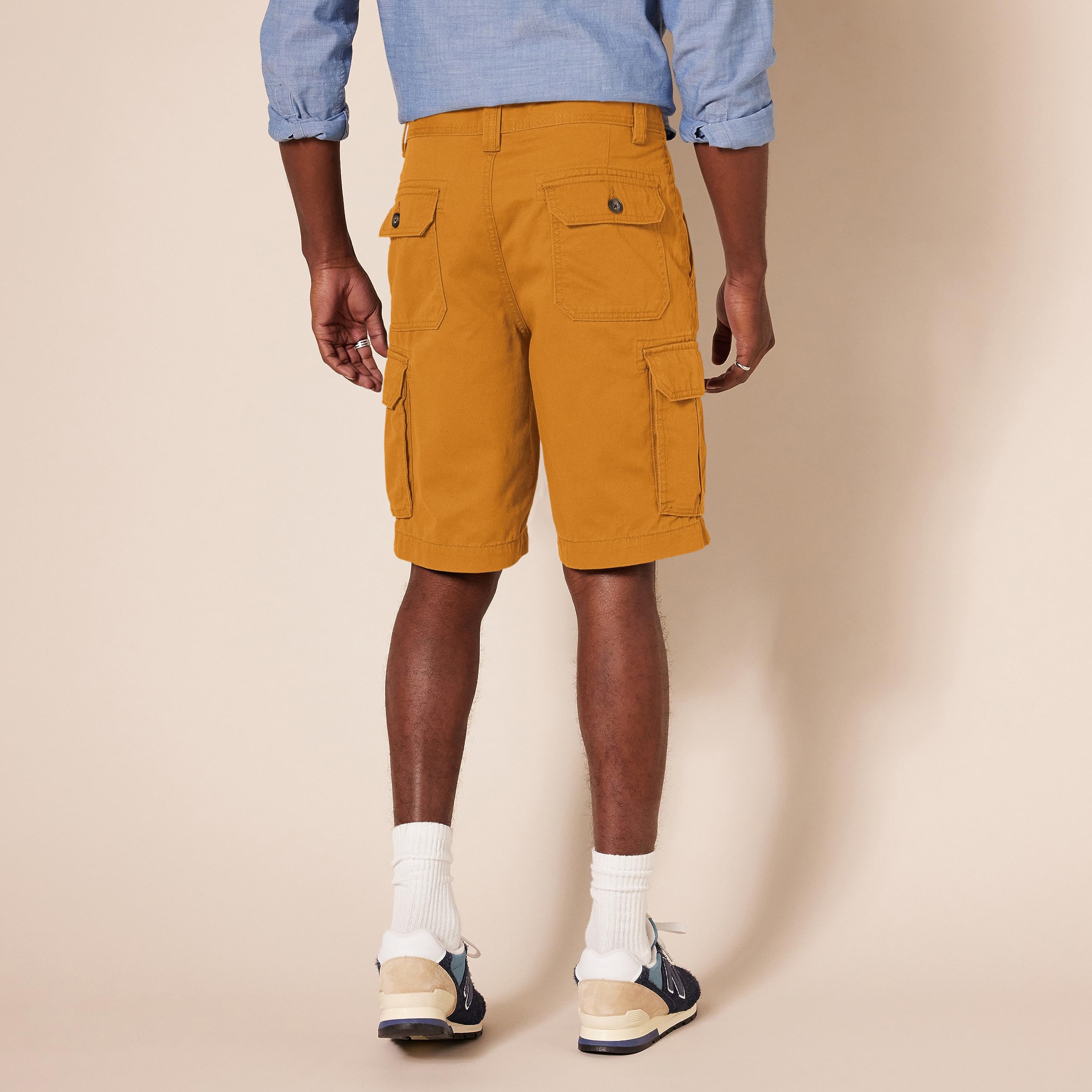 Amazon Essentials Pantaloncini Cargo Vestibilità Classica da 25cm (Disponibili in Taglie Forti) Uomo