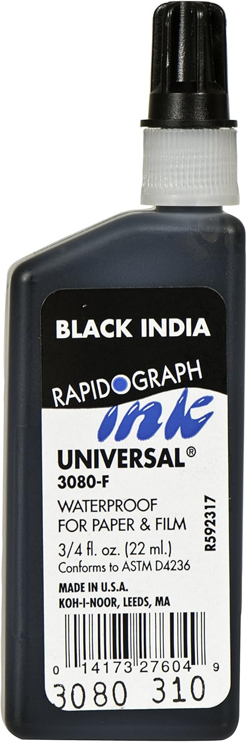 KohINoor Universal Rapidograph Waterproof Ink, Black Amazon.ca Home