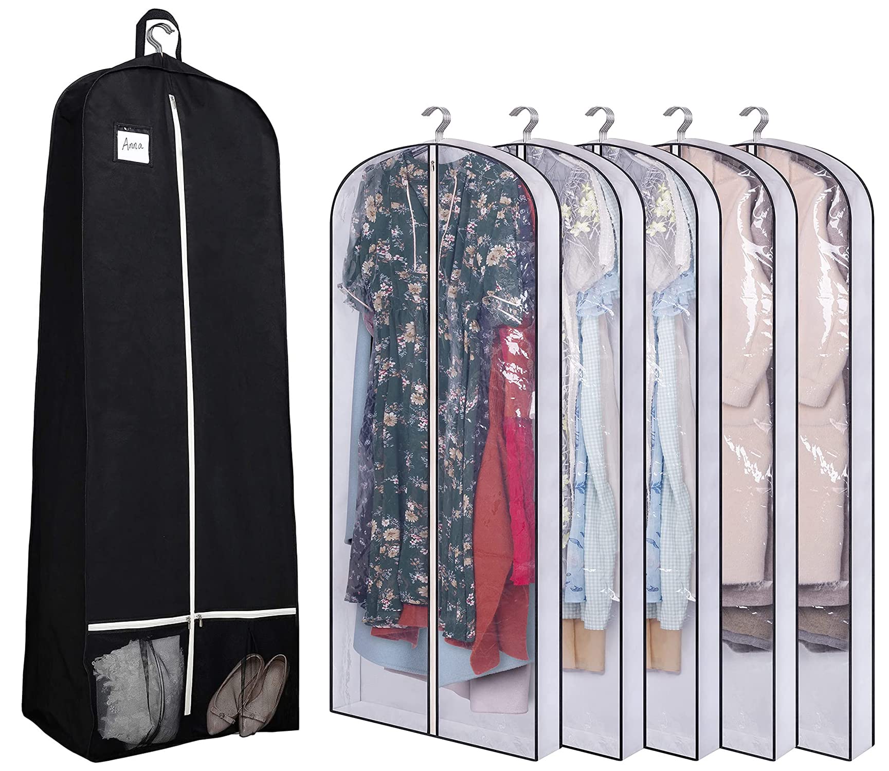 green emerald velvet dress Amazon.com: Your Bags Wedding Dress Garment Bag - Garment Bags for Travel &  Hanging Clothes or Storage main image 1