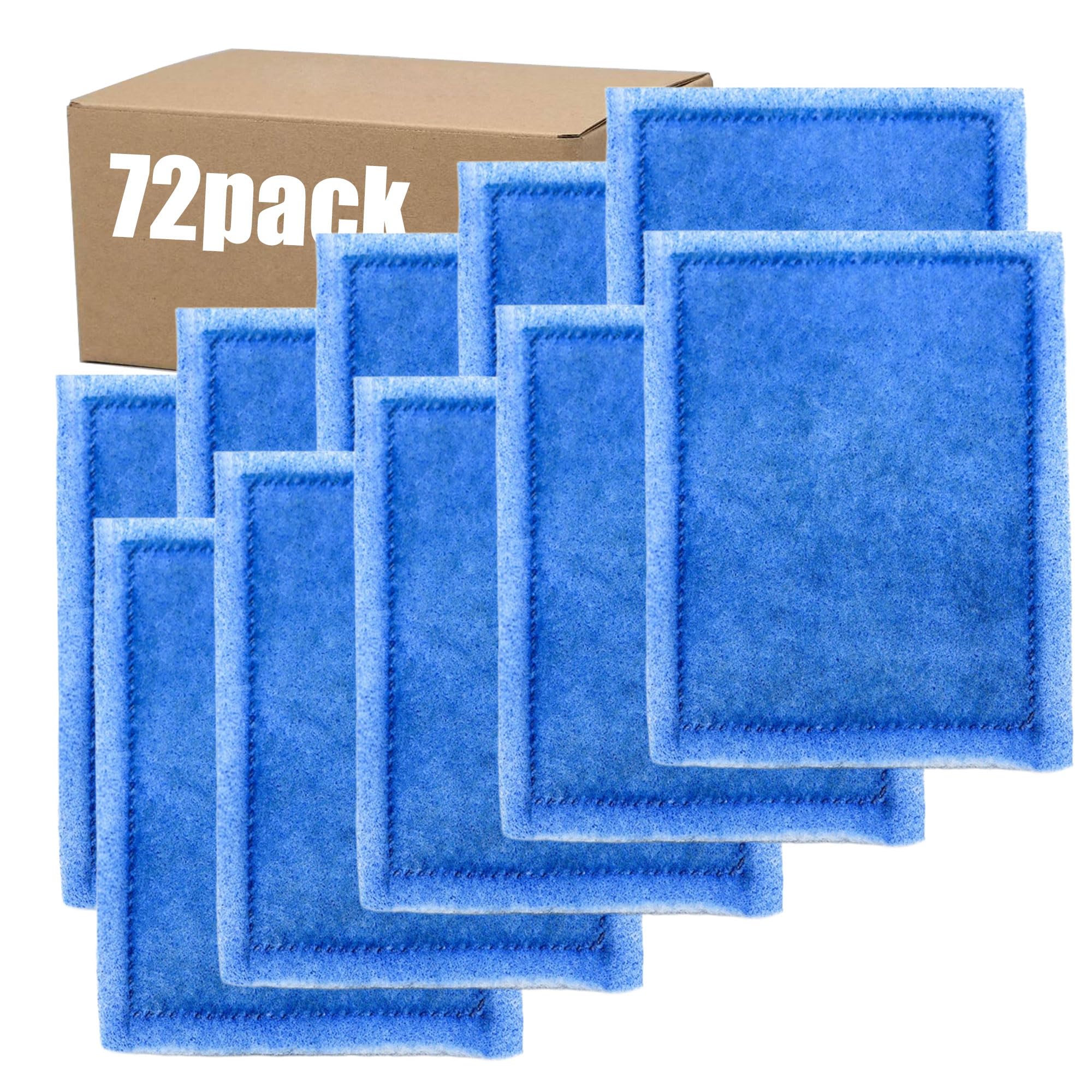 pewyoke 72 Pack Aquarium Filter Cartridge Rite-Size B Compatible with PRO Power Filters 100/125/175 Power Filter 150