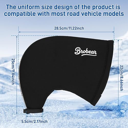 Miniatura 5 de Brobear Guantes de manillar de bicicleta de carretera, resistentes al viento y al agua, Pogies mantienen tus manos calientes en todo momento