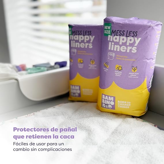 Bambino Mio, Super Soft Diaper Liners 100 Count (16cm x 29cm)