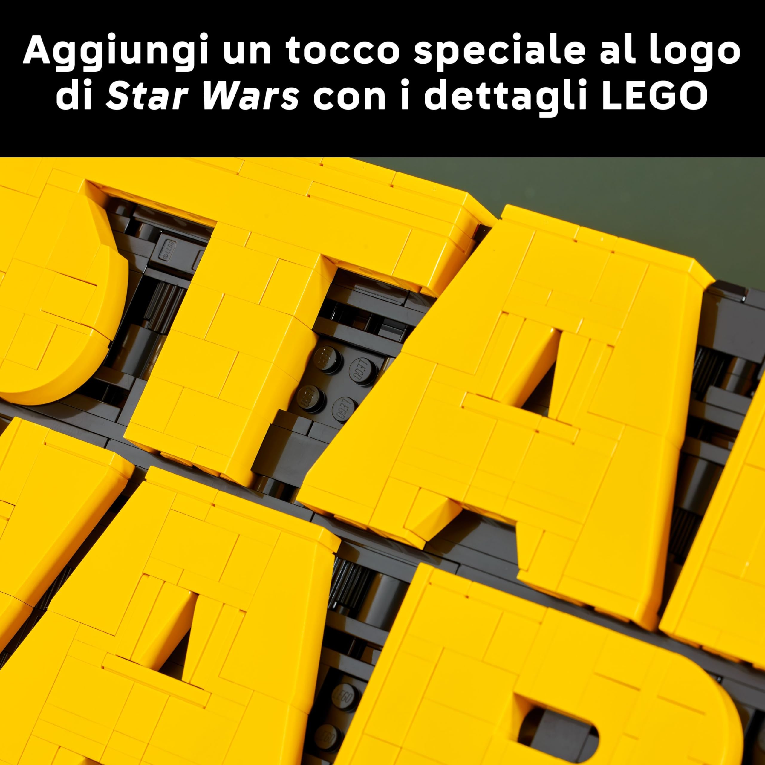 LEGO Star Wars 75407 Logo Star Wars in Mattoncini - Set di Costruzioni per Adulti Fai-da-Te - Kit di Modellismo da Collezione dalla Cultura Pop - Gadget da Esposizione per Casa o Ufficio - Idea Regalo