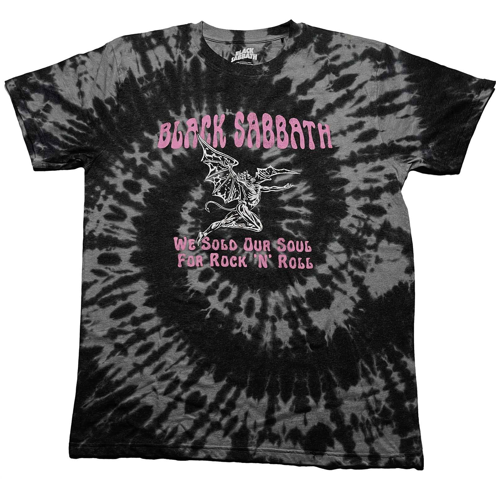 Rock Off Black Sabbath - We Sold Our Soul For Rock N' Roll - T-Shirt (Wash Collection) - Cotton - Size M - Officially Licensed Merch