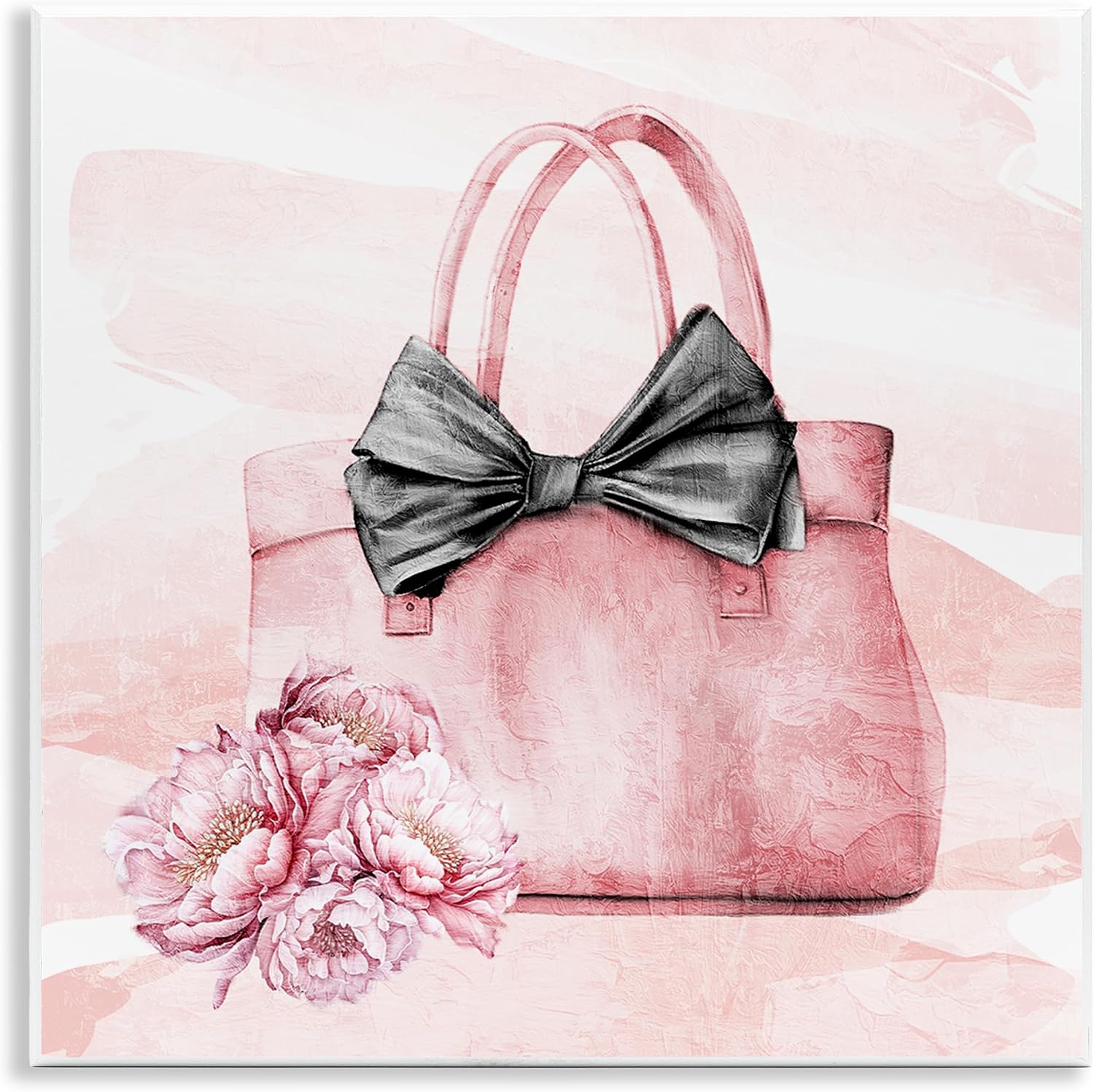 'Glam Time Handbag'| Canvas Art | Stupell Industries | 30 x 30 Inches, Easy to Hang and Sturdy, Made in USA, by Kim Allen