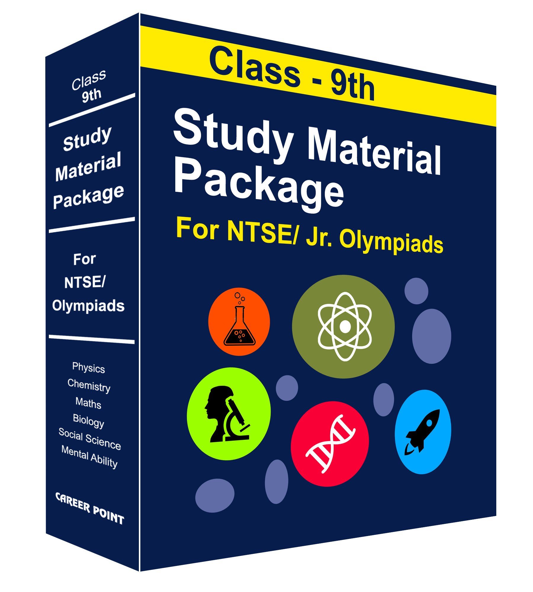 Class 9th - Foundation Study Package for NTSE, JEE & NEET (Vol-1) by Career Point Kota - Phy, Chem, Maths, Biology, English, Social Science & Mental Ability-2023