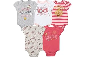 Hogwarts 5 Pack Short Sleeve Bodysuits: Magical Attire for Little Wizards