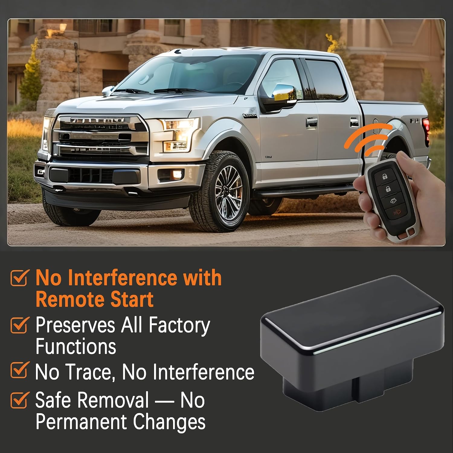 Auto Start Stop Eliminator Compatible with Ford F-150 2015-2020 Delete/Disable/Canceller Turn Off Idle Plug & Play Accessories