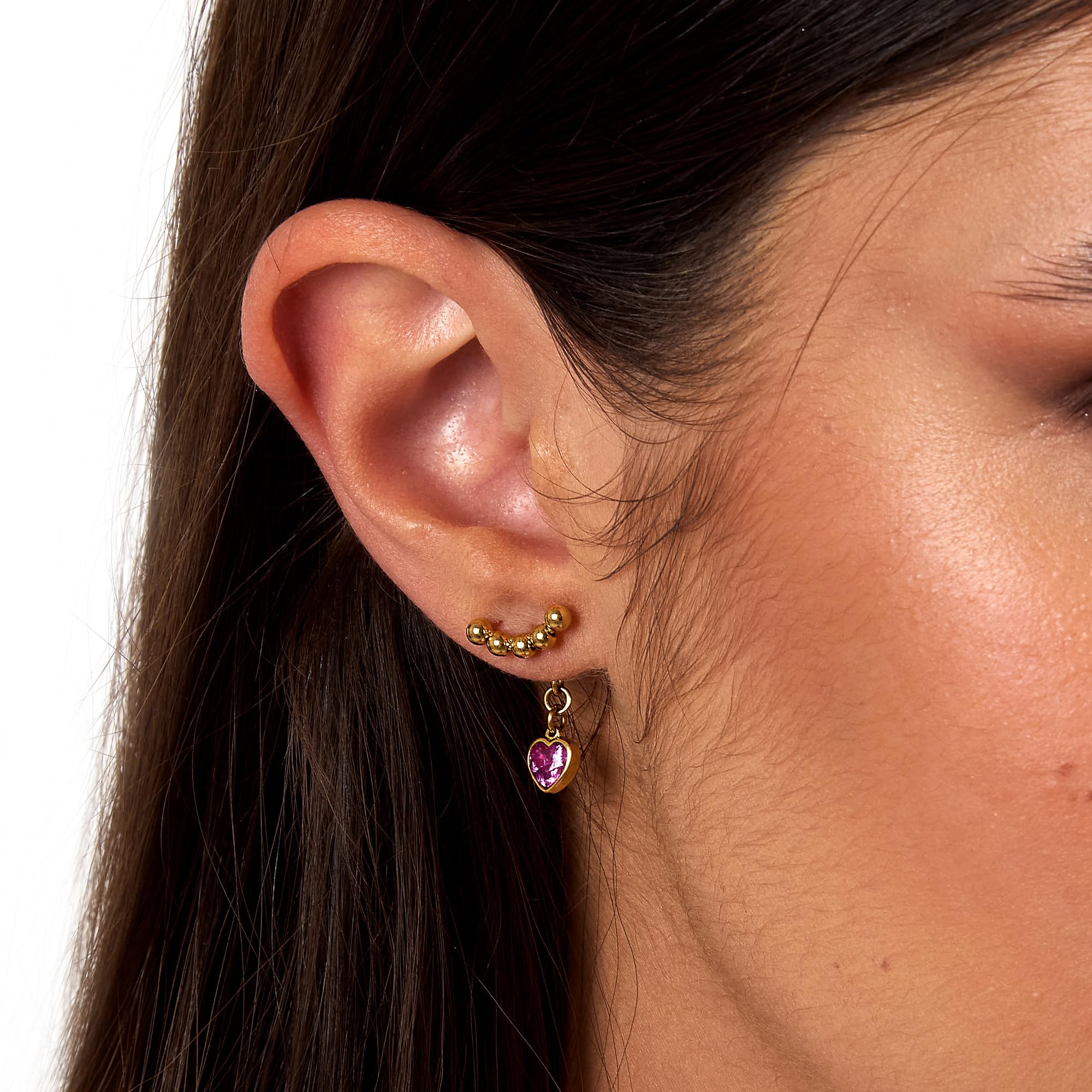Morellato Orecchini Donna in Acciaio con Cuore, Collezione TALISMANI Emily in Paris, Idee Regalo Fidanzata