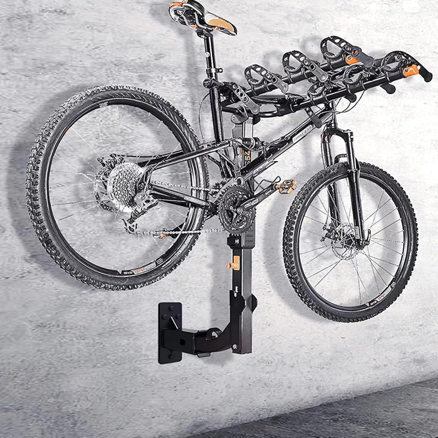 Wall Mount Bike Rack Hitches Stable Bicycles Rack Holder Bracket Carbon Steel Bike Wall Hanger Carbon Steel Bike Wall Hanger