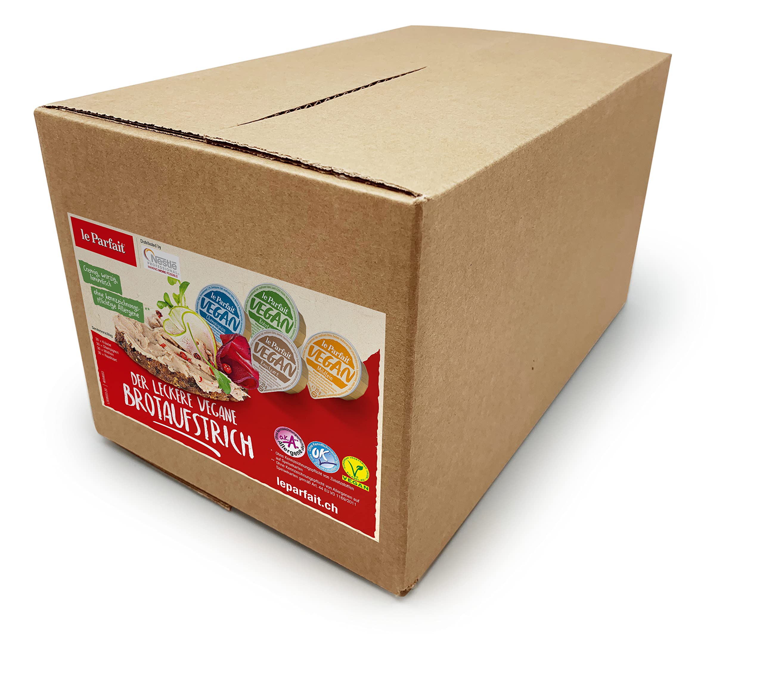 Le Parfait Sortiert: Rauchzart, Mildfein, Kräuter, Champignon 1 Karton (120 x 25g)