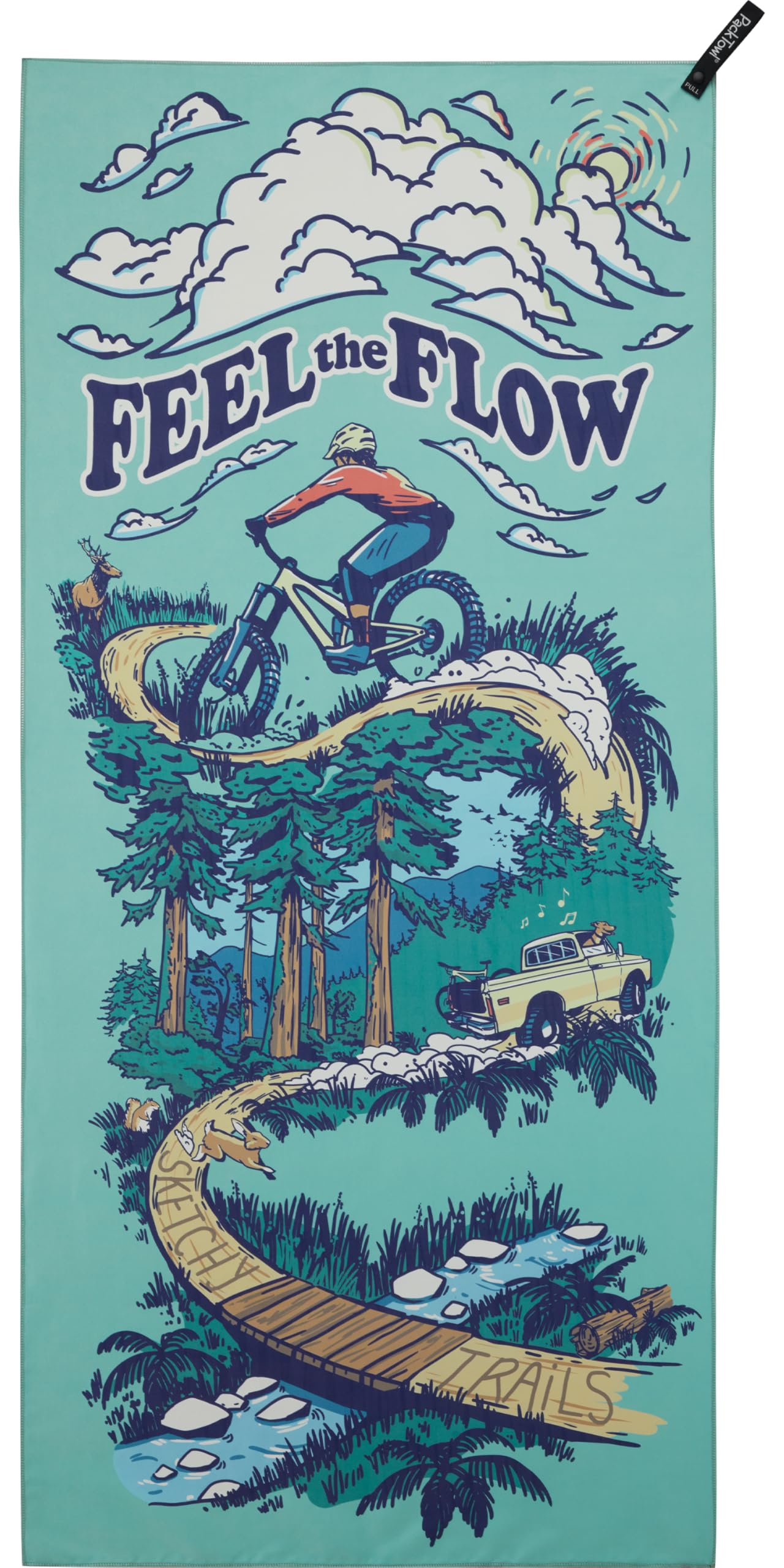 PackTowl (パックタオル) Quick Drying Towel, Absorbent, Anti-odor, Personal Use, Genuine Japanese Product : Sports & Outdoors