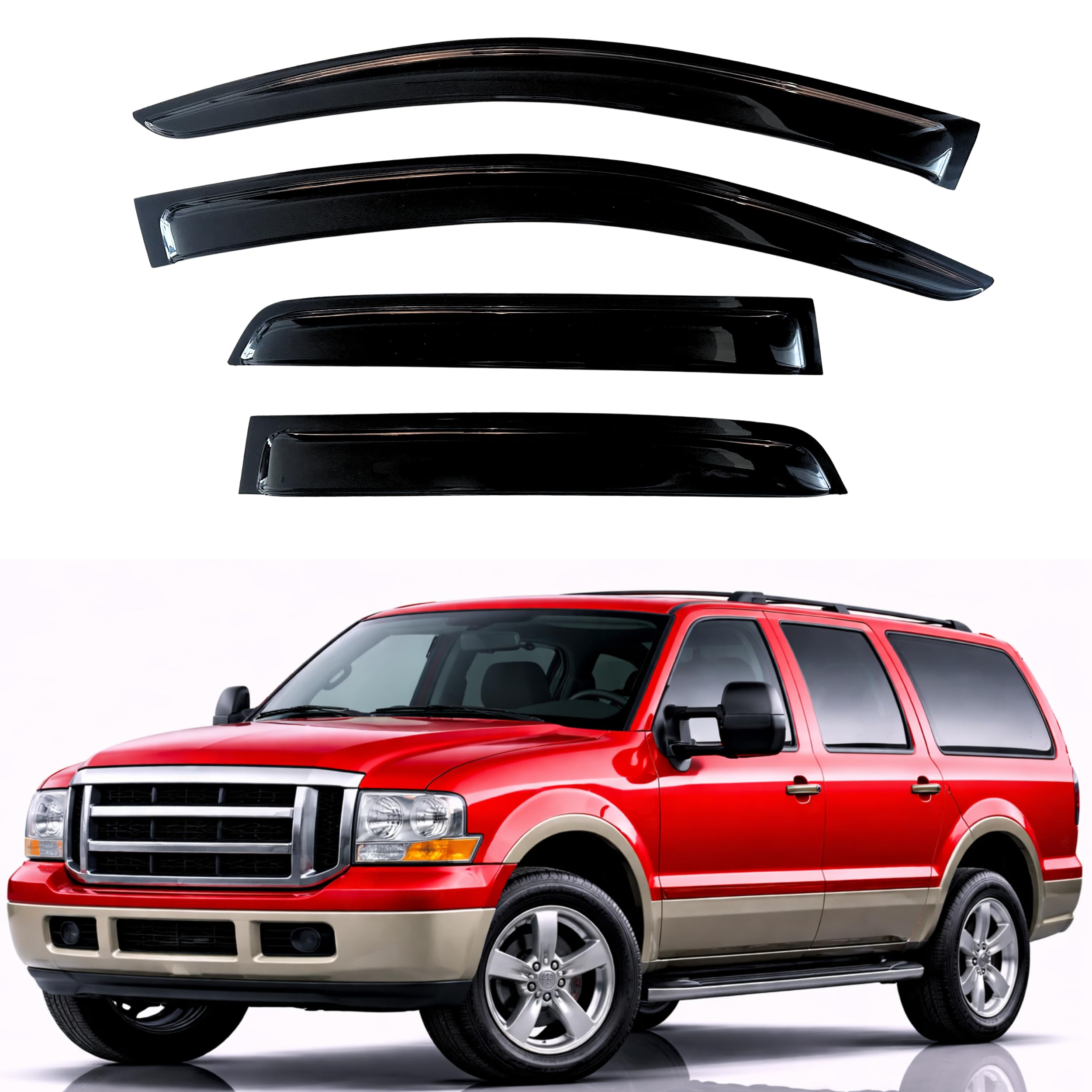 KPY Rain Guards Fit for 2003-2005 Ford Excursion