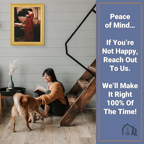 Miniatura 5 de Lost Cabin The Crystal Ball de John William Waterhouse | Lienzo en marco biselado dorado | Reproducción de pinturas de obras de arte finas | Póster