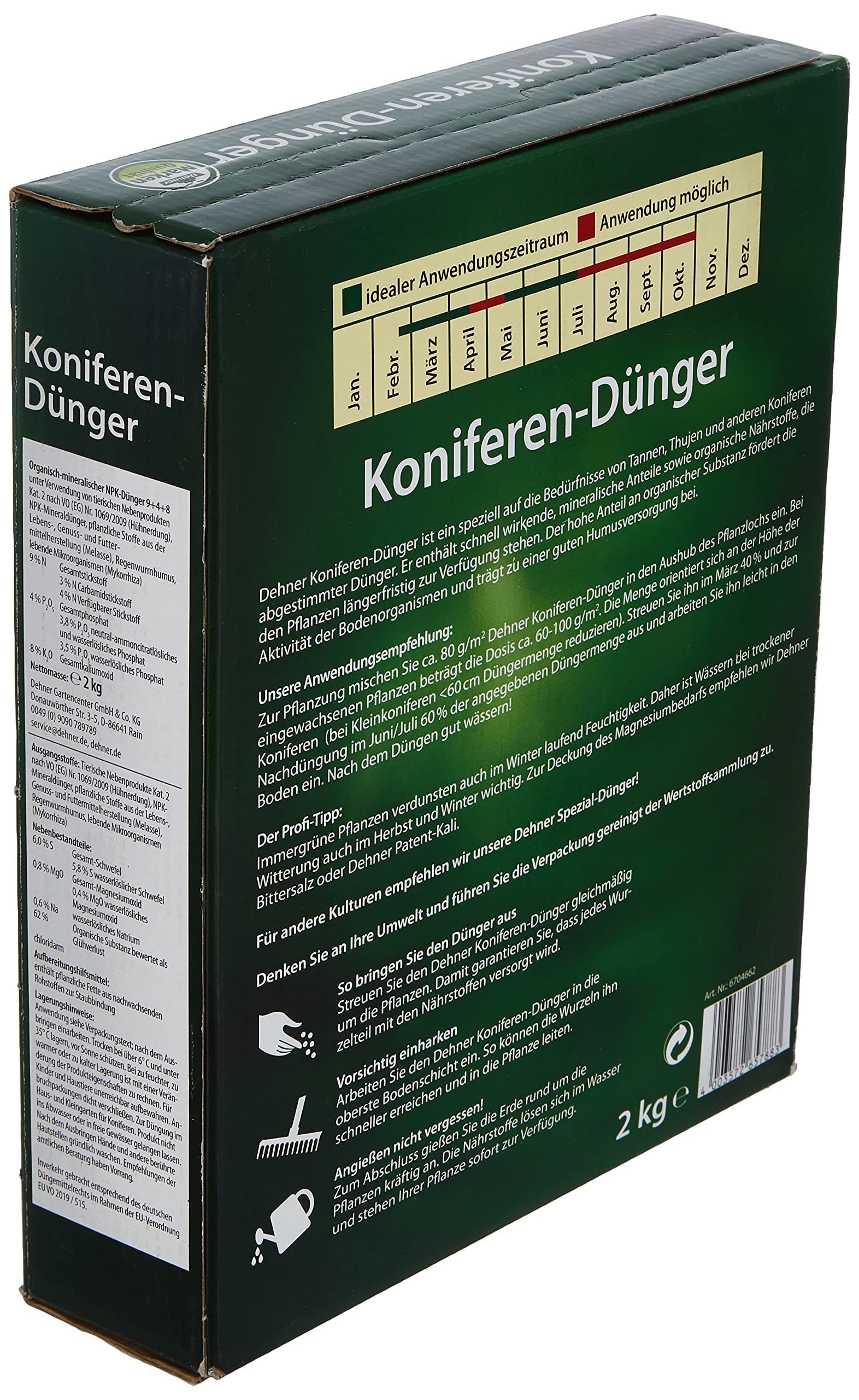 Dehner Koniferen-Dnger, 2 kg, fr ca. 25 qm : Amazon.de: Garten