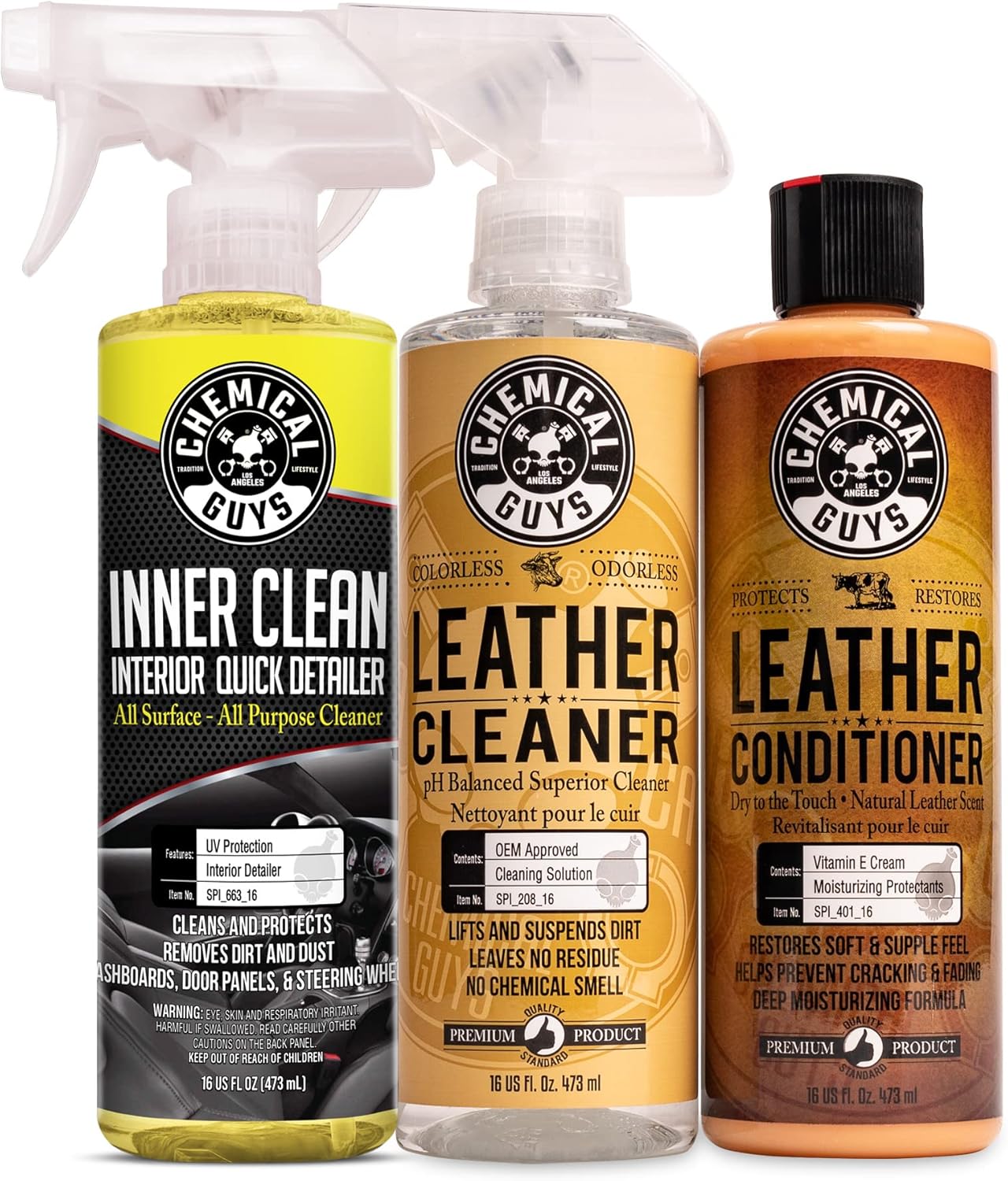 Chemical Guys SPI_663_16 InnerClean Interior Quick Detailer and Protectant (16 oz