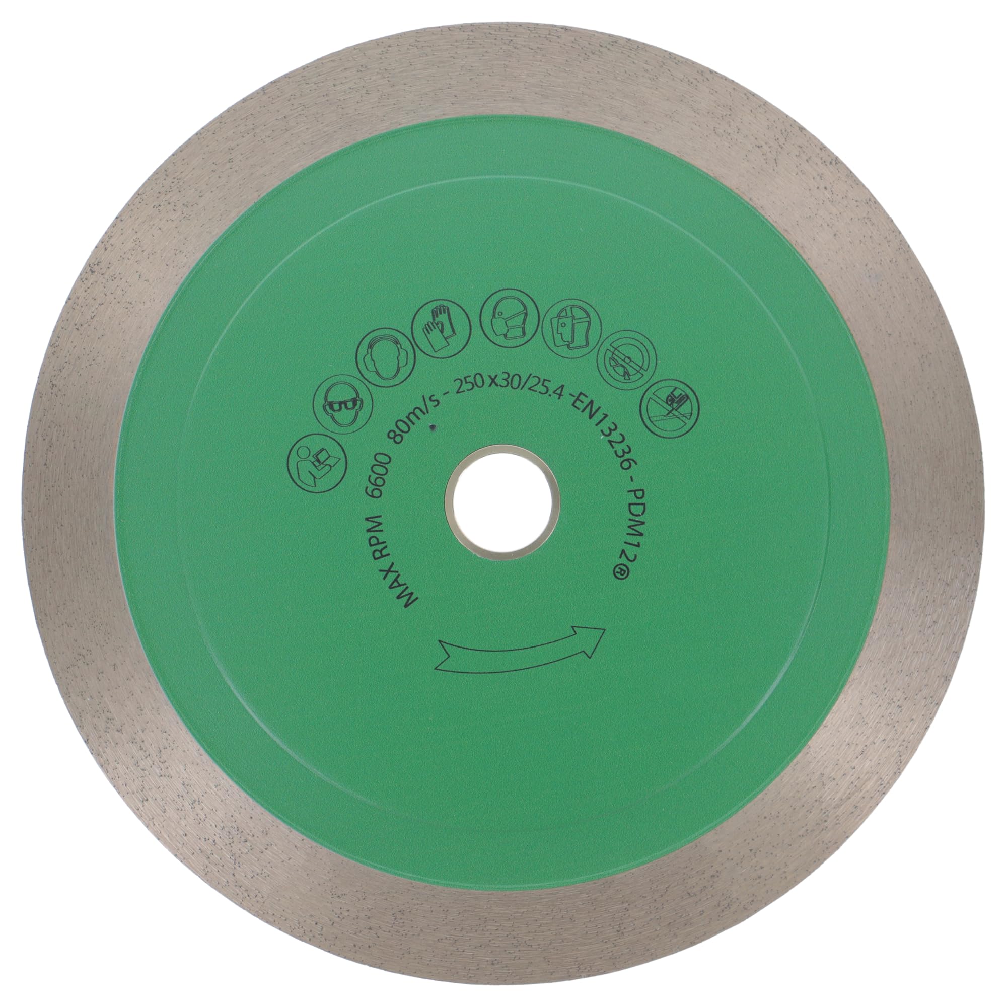PRODIAMANT PRO-Complete Disco de corte diamantado 250mm x 30/25,4 mm - segmento sándwich 25 mm, para azulejos, gres porcelánico, cerámica y piedra natural