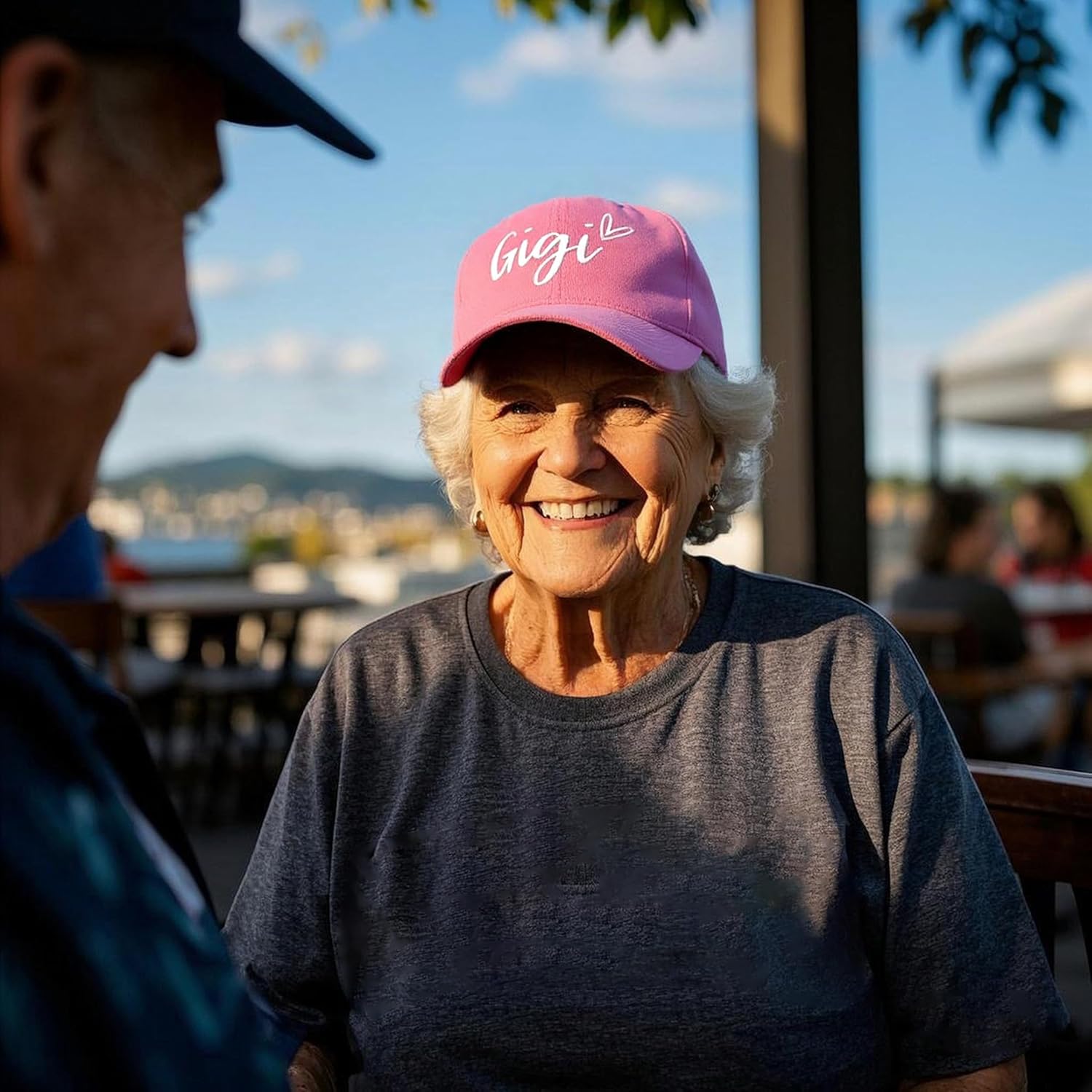 Gigi Hats for Women, Gigi Gifts for Grandma, Adjustable Embroidered Grandmother Baseball Cap - Image 2