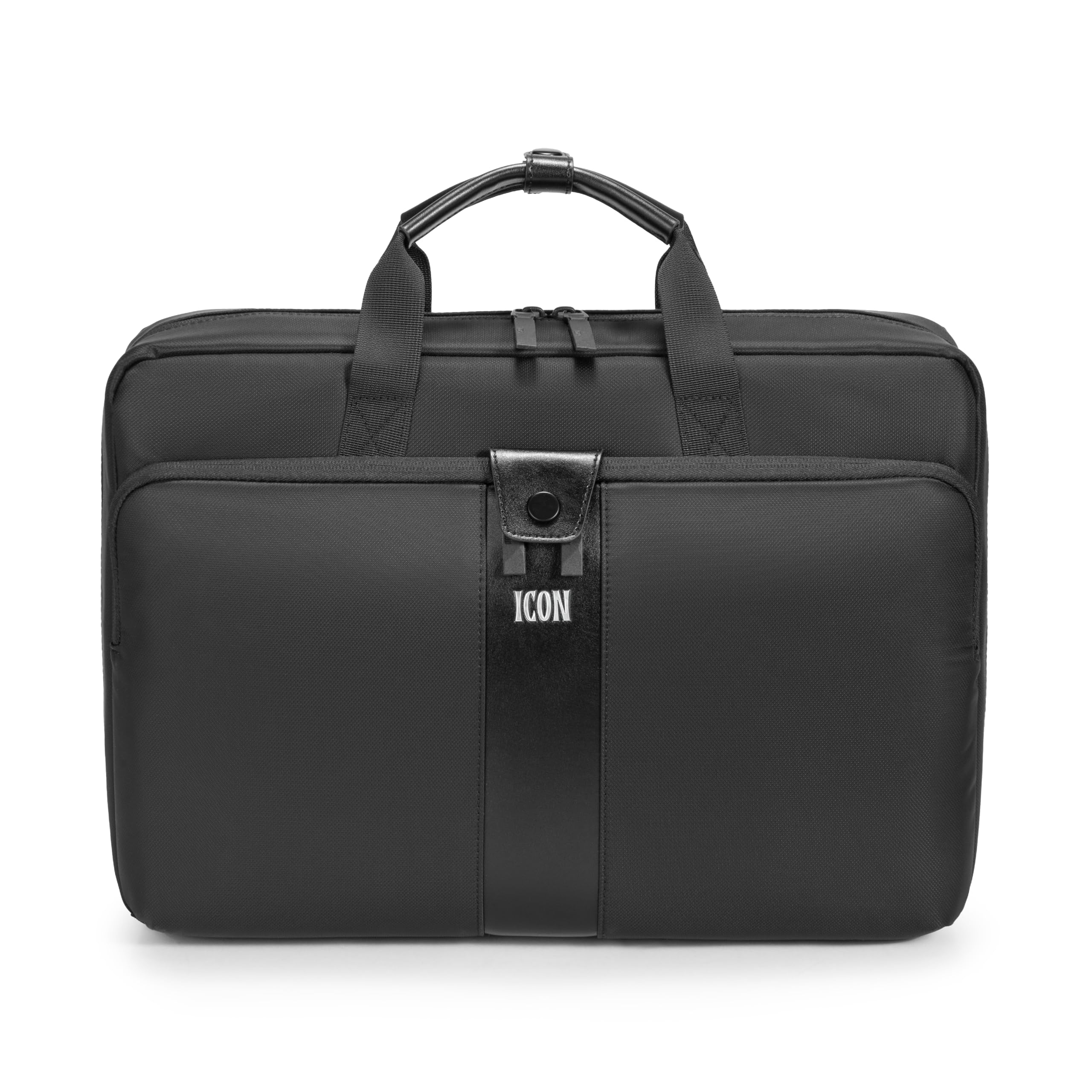 The Neo Breifcase 13L | Premium Polyester, Fits 15.6" Laptops | Luggage Sleeve, Padded Laptop Compartment, Water-Resistant & Unisex Laptop Bag (Black)
