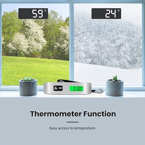 Miniatura 9 de BAGAIL Digital Luggage Scale, 110lbs Hanging Baggage Scale with Backlit LCD Display, Portable Suitcase Weighing Scale, Travel Luggage Weight Scale