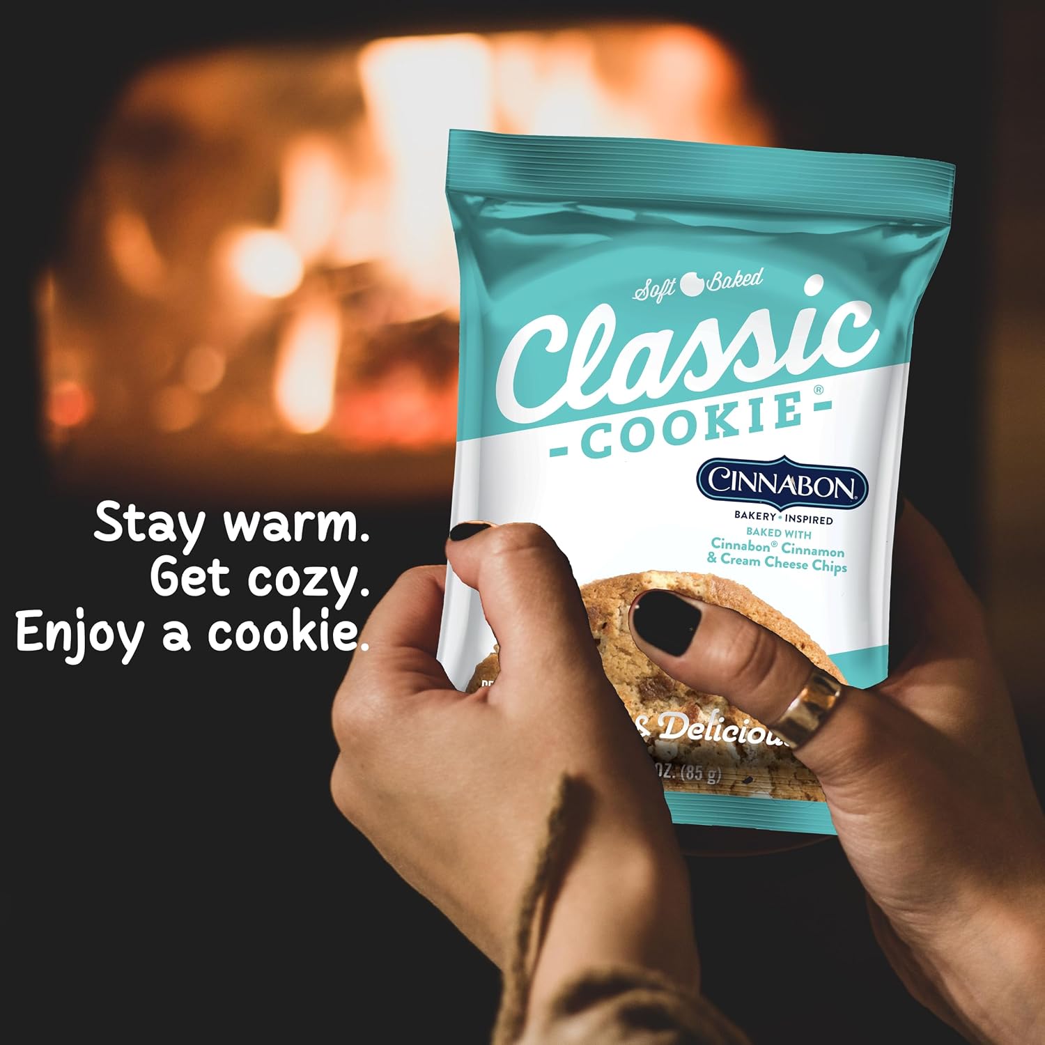 Classic Cookie, Soft Baked Cookie, Cinnabon® Cookie 3oz, 32 Count Pack