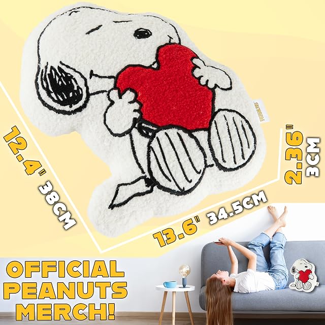 Foto 2 de 6 de Get Trend Snoopy Cojin Decorativo 3D, Cojines Abrazar Sofá Cama