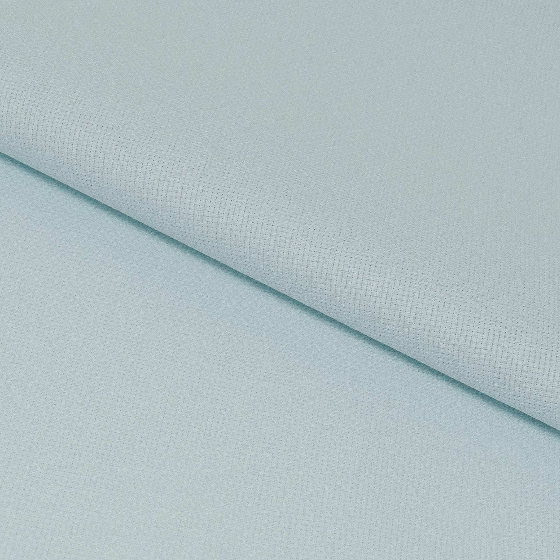 Zweigart Ice Blue (550) 14 Count Fat Quarter Aida measuring 55cm x 50cm (21 x 19 Inches)