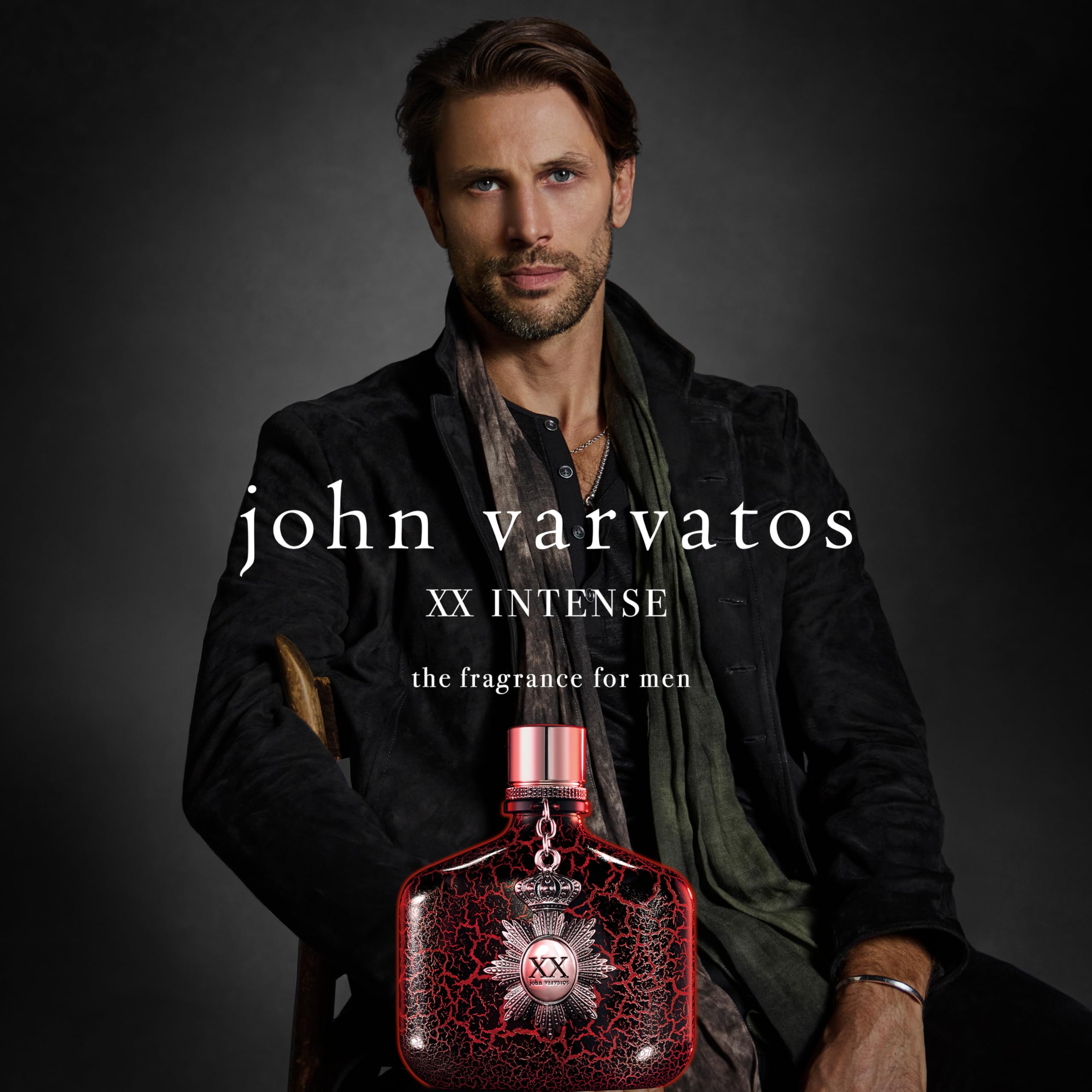 John Varvatos Set XX Intense Duo, Eau de Toilette für Herren, Zerstäuber, Taschenzerstäuber, Reisegröße, Wasserduft