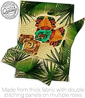 Vista 7 de Maya - Juego de bandera de arpillera para jardín, colgador de pared Regional, México, Estados Unidos, México, Estados Unidos, país, área particular