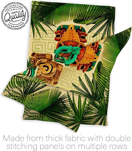 Miniatura 7 de Ornament Collection Maya - Juego de bandera de arpillera para jardín, colgador de pared Regional, México, Estados Unidos, México, Estados Unidos,