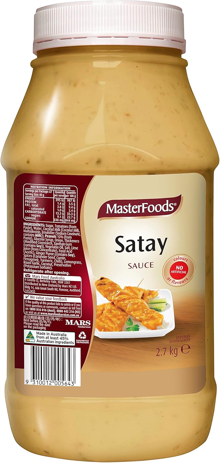 Masterfoods Satay Sauce 2.7kg Amazon.co.uk Grocery